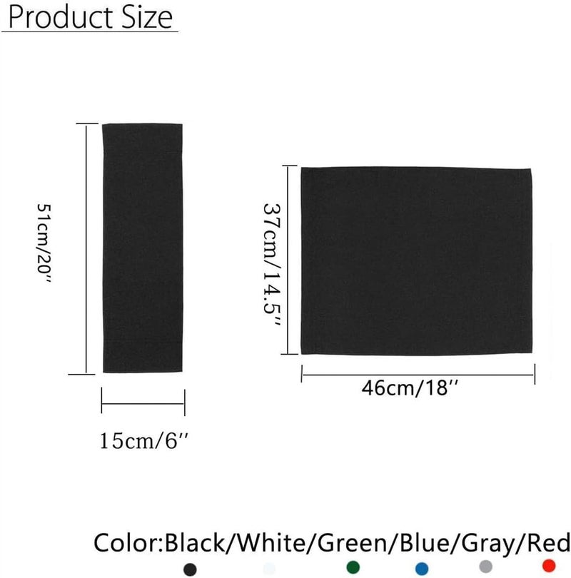 TBACW 2 Set (4pcs) 18''L X 15''W Directors Chair Canvas Replacement Covers Kit for Directors Chairs,Movie Chair Replacement Canvas Seat and Back Oxford Cloth Cover (Red) - Image 2